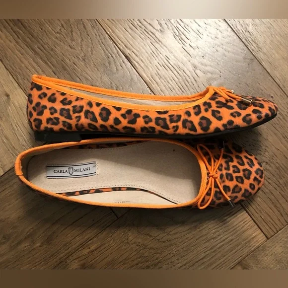 Carla Milani Women's Ivanka Shoe - Orange - Picture 2 of 6